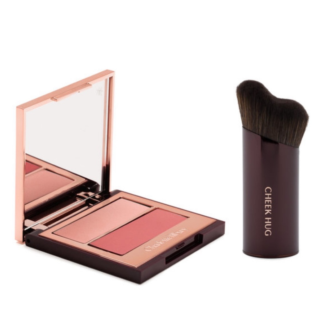 Charlotte Tilbury Blush and Highlighter with Brush - Pretty Youth Glow Filter